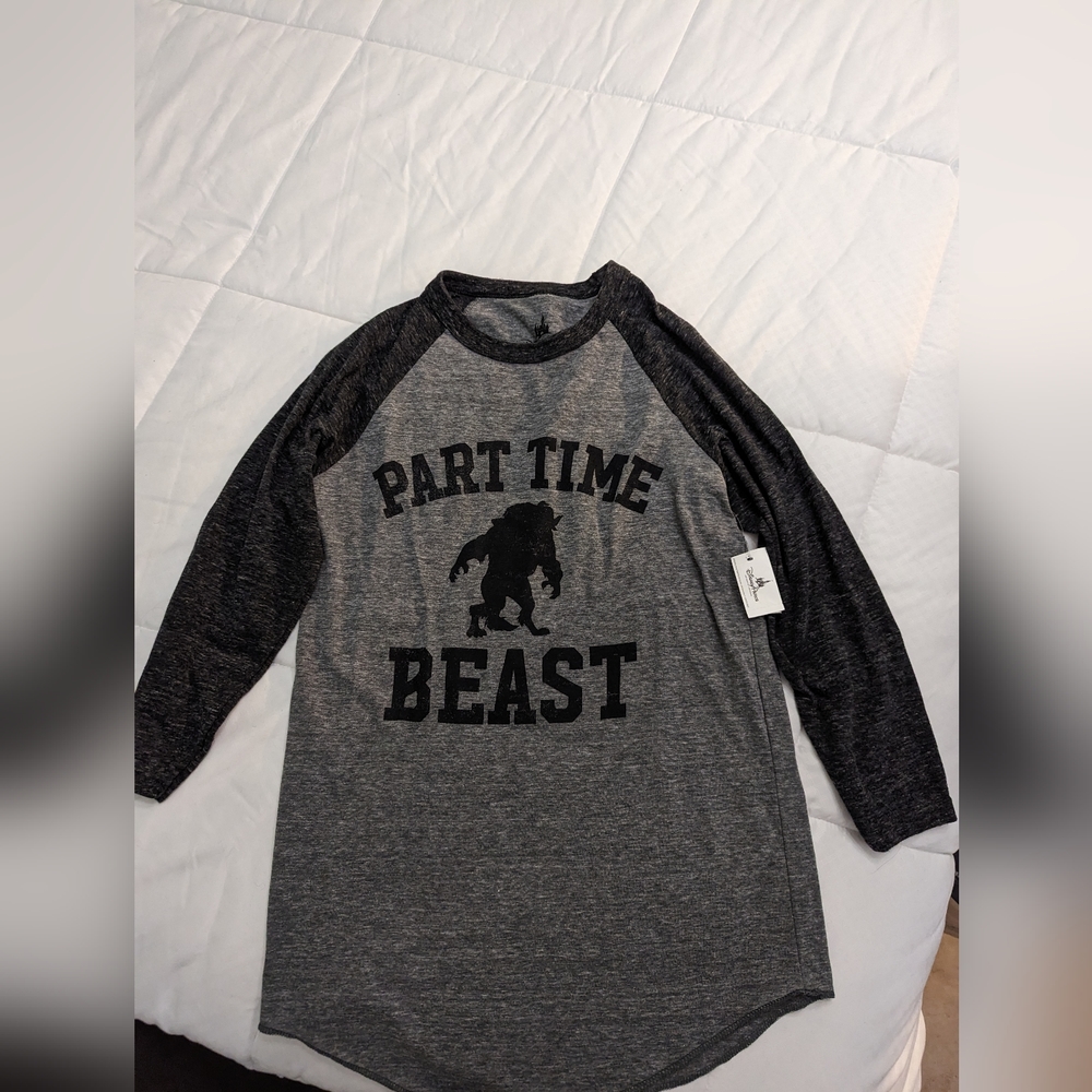 Part time beast Disney baseball Tee